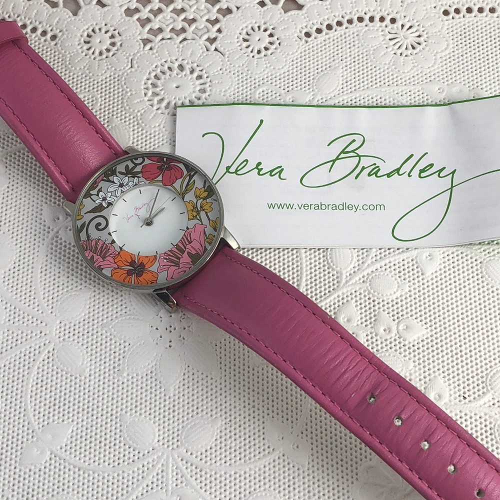 Vera Bradley Watch Tea Garden Breast Cancer Watch - Picture 7 of 7